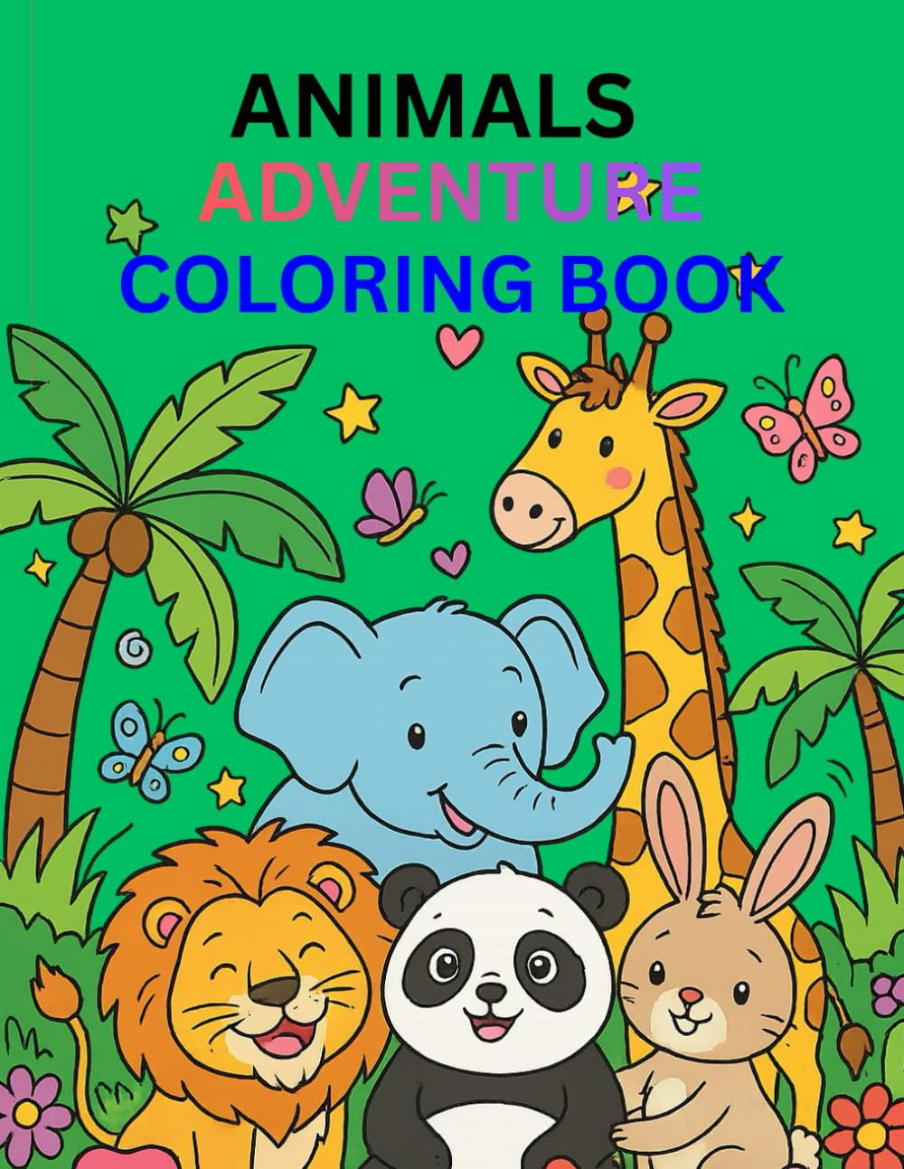 "Animal colouring Book: cute animals colouring book for kids Ages 3-8