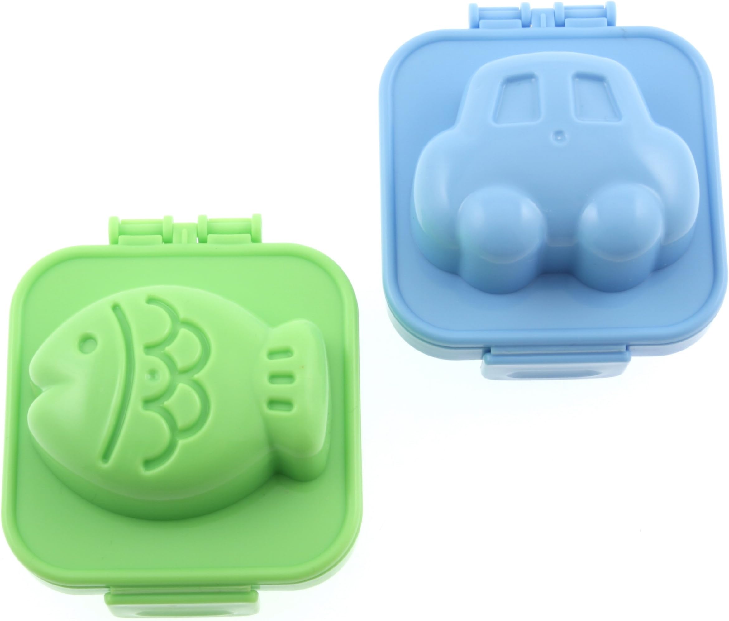 BlastCase DG Plastic Egg Mold, Set of 2, Fish and Car