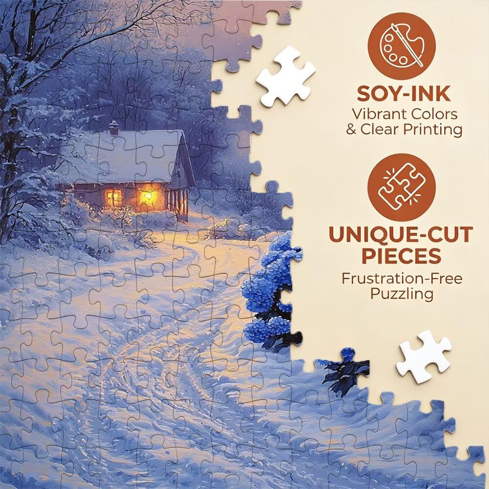 Puzzle 6000 sztuk, śnieżny las dla dorosłych 6000, drewniane puzzle, klasyczne gry edukacyjne, niemożliwe wyzwanie, gry i zajęcia rodzinne, prezent kreatywności DX0YL1989