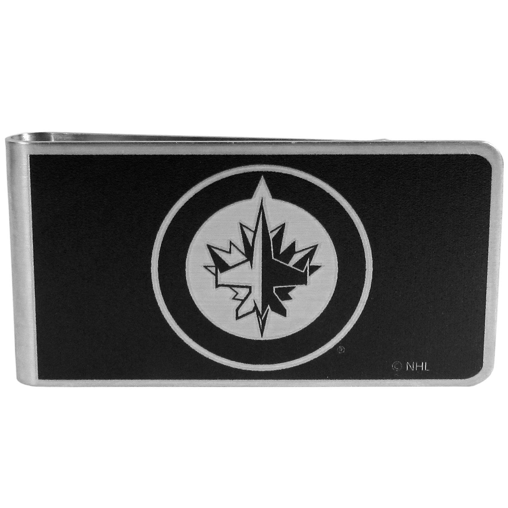 NHL Mens Black and Steel Money Clip-image-3