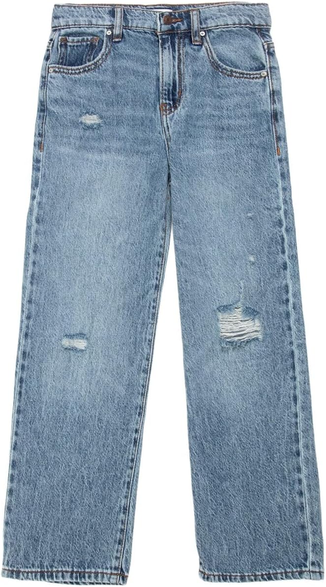 Rsq Girls High Rise Destructed Wide Leg Jeans