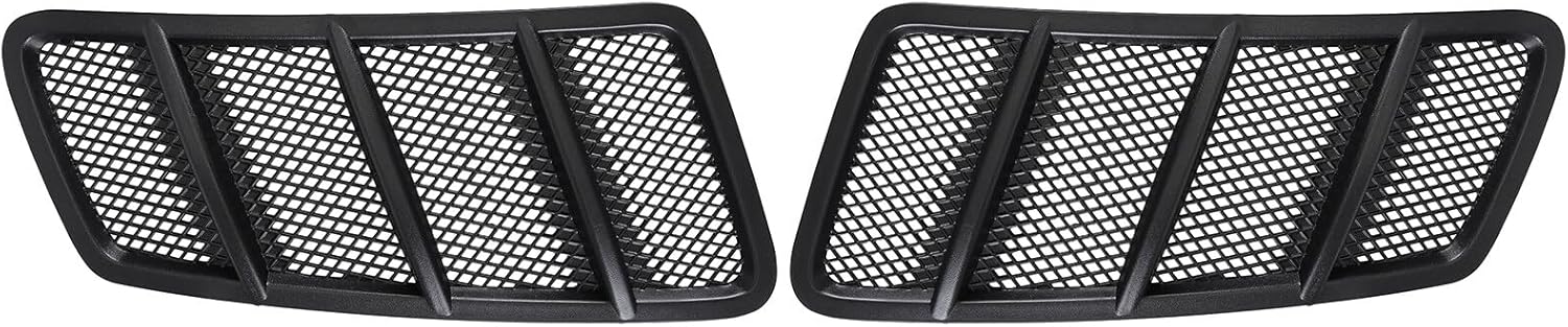 Hood Air Vent Grille Cover Compatible with 2013-2015 for Benz GL350 GL450 GL550 GL63 AMG, 2012-2014 ML350 ML550 ML63 AMG Replacement for 1668800105 1668800205 Front Left & Right 2Pcs