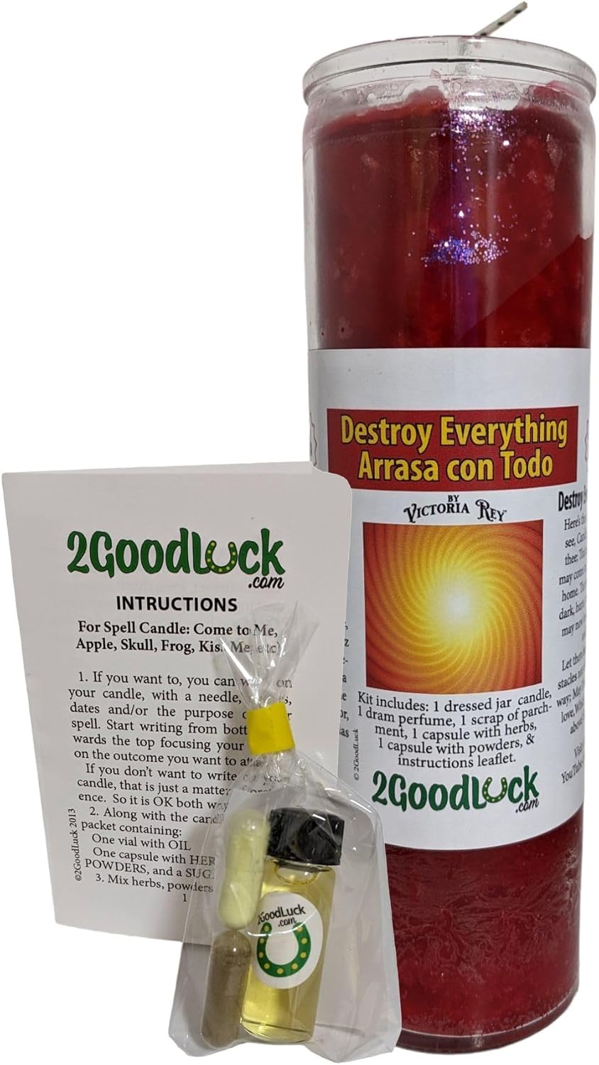 Destroy Everything Dressed Scented Candle - Veladora Preparada Arraza Con Todo