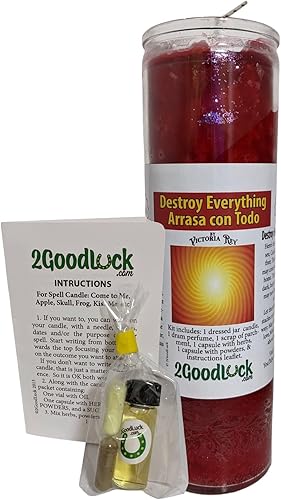 Vela perfumada Destruye Todo Vestida - Veladora Preparada Arraza Con Todo