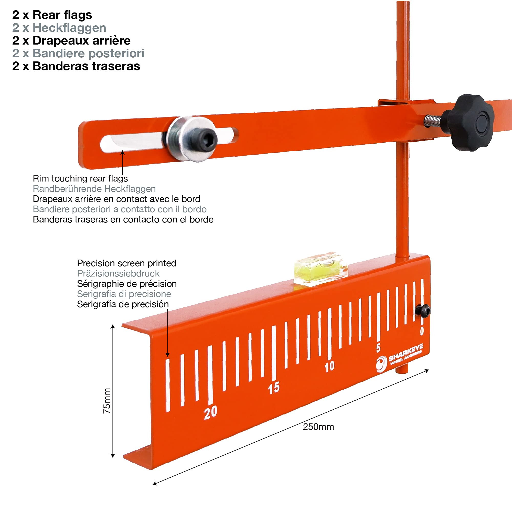 SharkEye Falcon LC4WLA Système d'alignement laser 4 roues