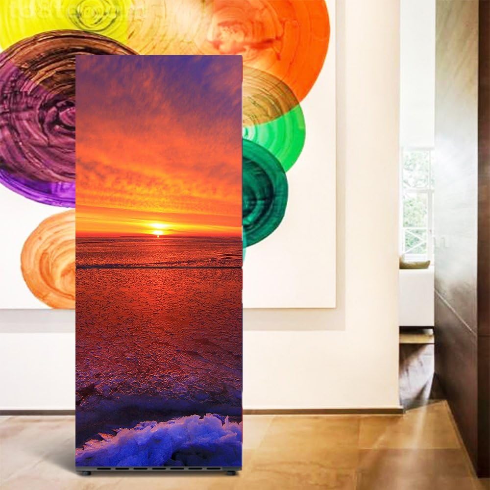 yazi Household Fridge Freezer Stickers Waterproof Self Adhesive Wallpaper 60x150cm