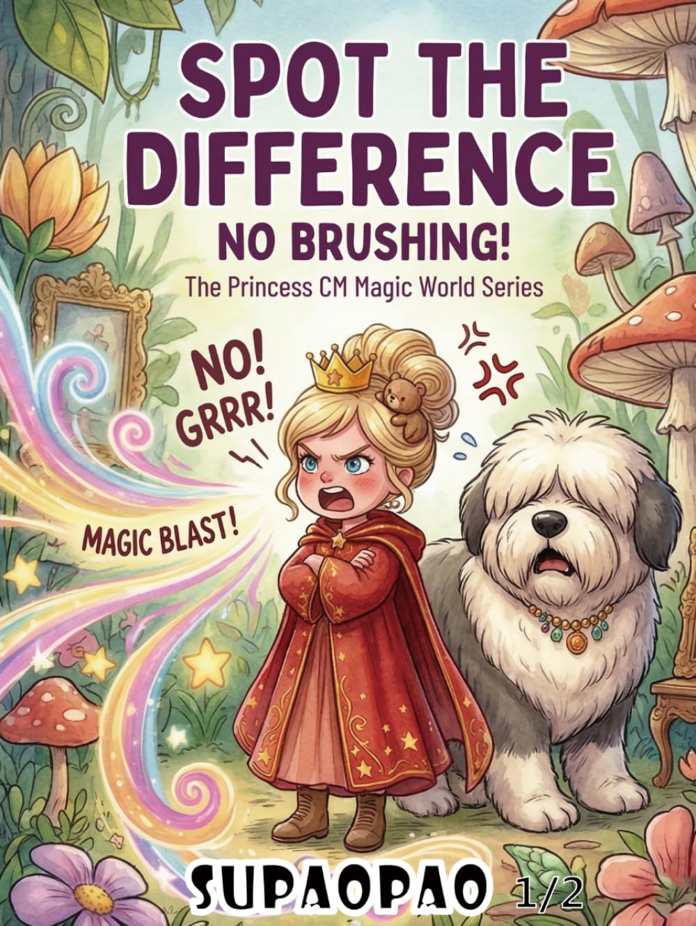 No brushing!: Spot the Difference-The Princess CM Magic World Series