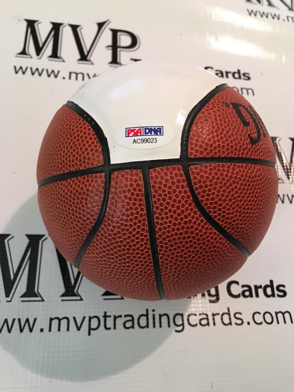 PSA/DNA Authentic Nick Young Autograph White Panel Mini Spalding Basketball