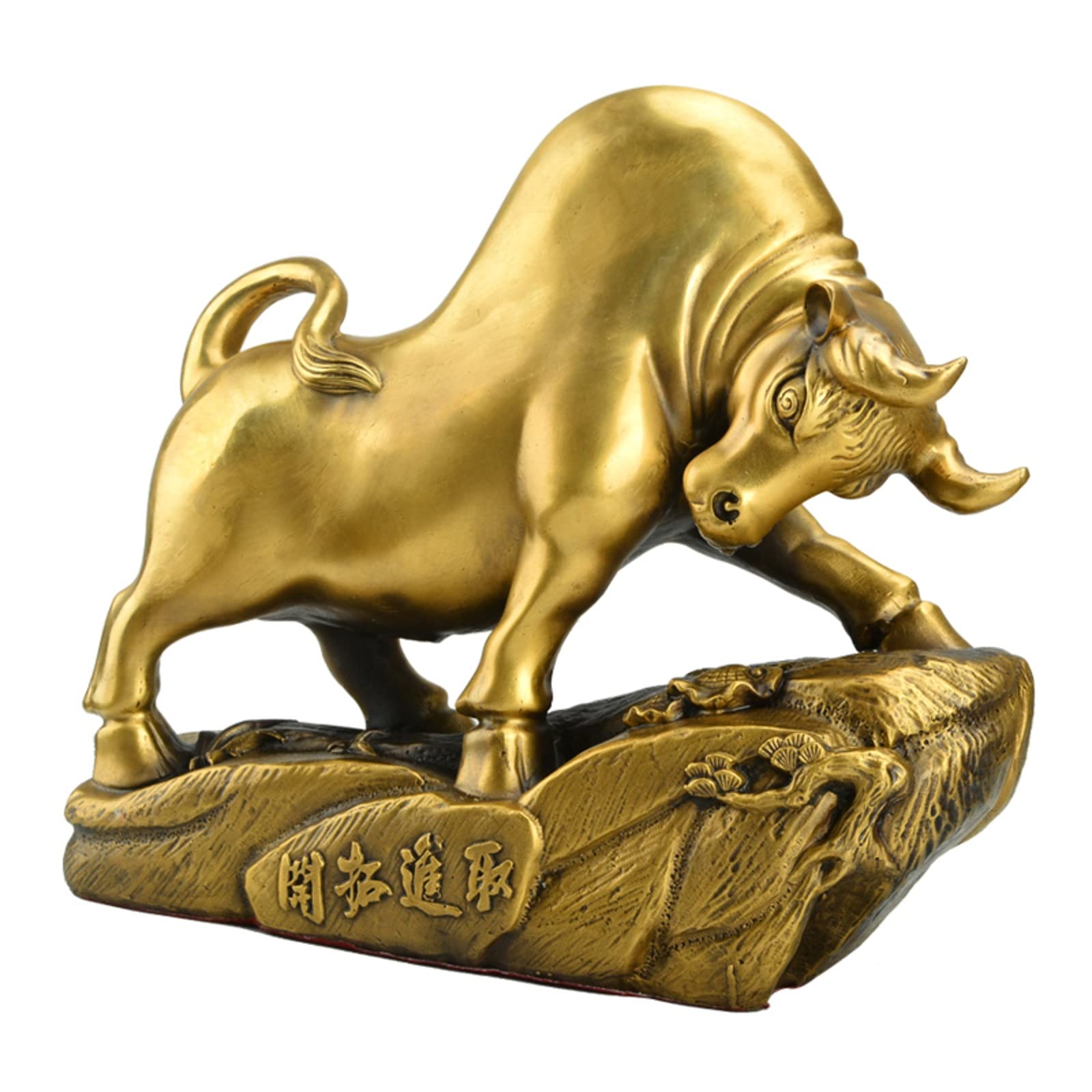 Sculpture artisanale de bœuf en laiton pour revitaliser votre intérieur