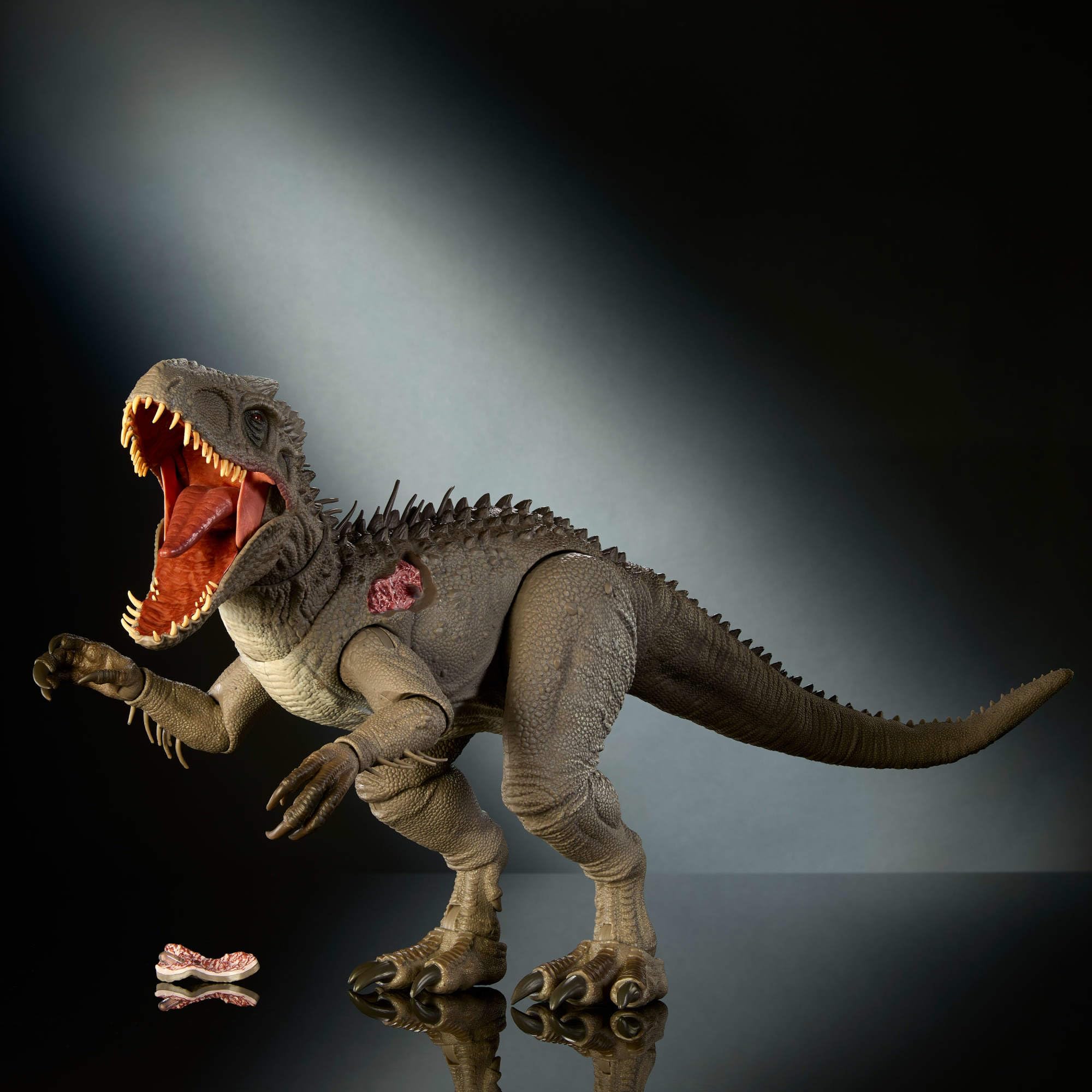 Jurassic World Hammond Collection Indominus Rex Deluxe Bewegliche Actionfigur groß, austauschbare Krallen und Ortungsimplantat, JKG98 | Große bewegliche Figur, austauschbare Krallen und Trailing-Implantat, JKG98