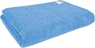 SOFTSPUN Microfiber Bath & Hair, Care Towel Set of 1 Piece, 70x140 Cms (Sky Blue). Super Soft & Comfortable, Quick Drying, Ultra Absorbent in Large Size.