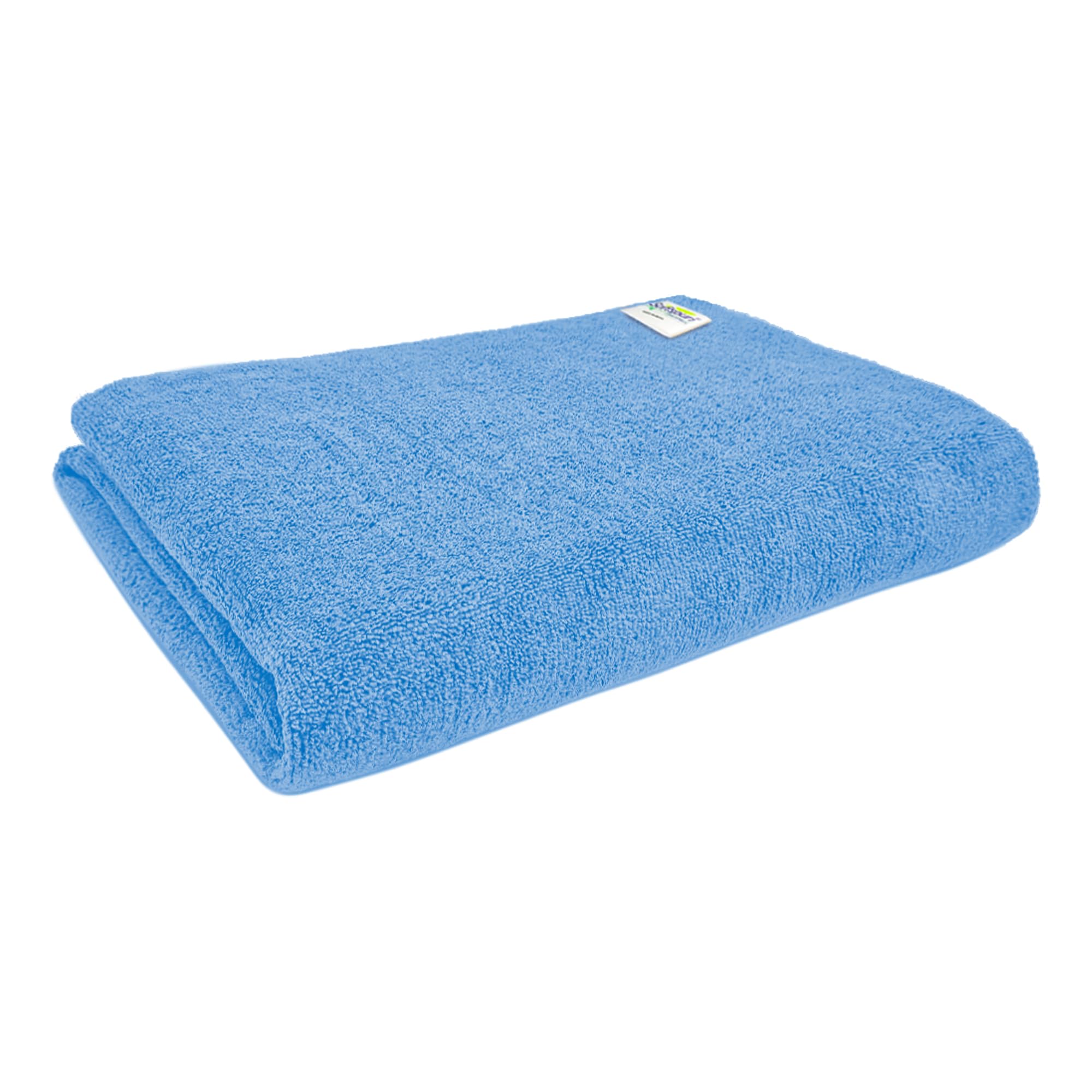 SOFTSPUN Microfiber Bath & Hair, Care Towel Set of 1 Piece, 70x140 Cms (Sky Blue). Super Soft & Comfortable, Quick Drying, Ultra Absorbent in Large Size.