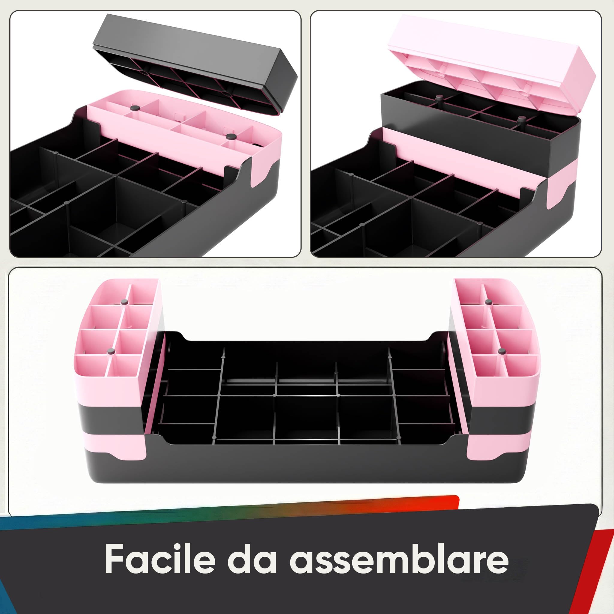 Ultrasport Step Fitness Aerobica Stepper Casa Antiscivolo Regolabile 3 Altezze Stepboard 68 x 28 cm Rosa