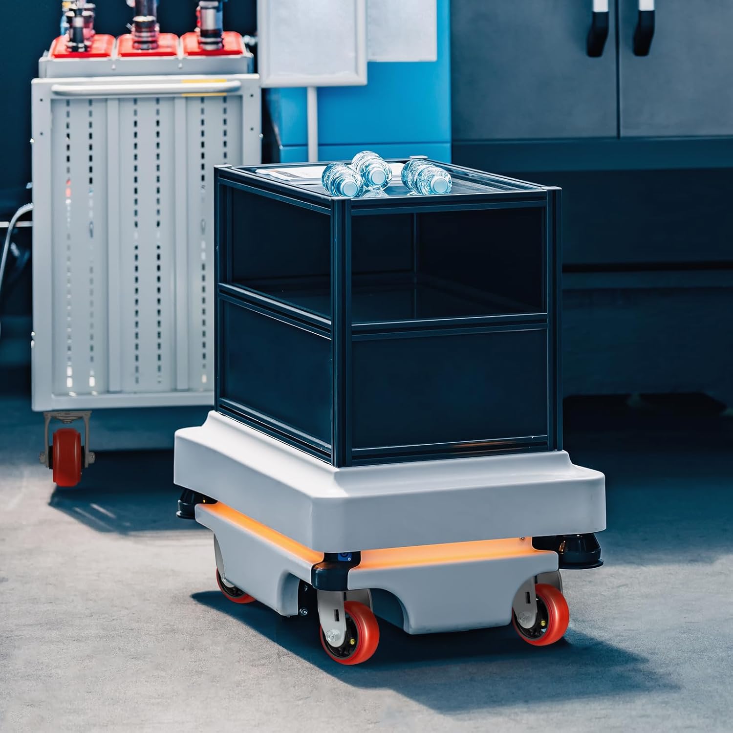 4 Inch Casters -800 lbs Capacity Per Caster, Polyurethane tread(Crowned) on Cast lron-Roller Bearing, Top Plate 4" x 4.5", Widely Used in Platform Trucks, Furniture （1 Pack Rigid）