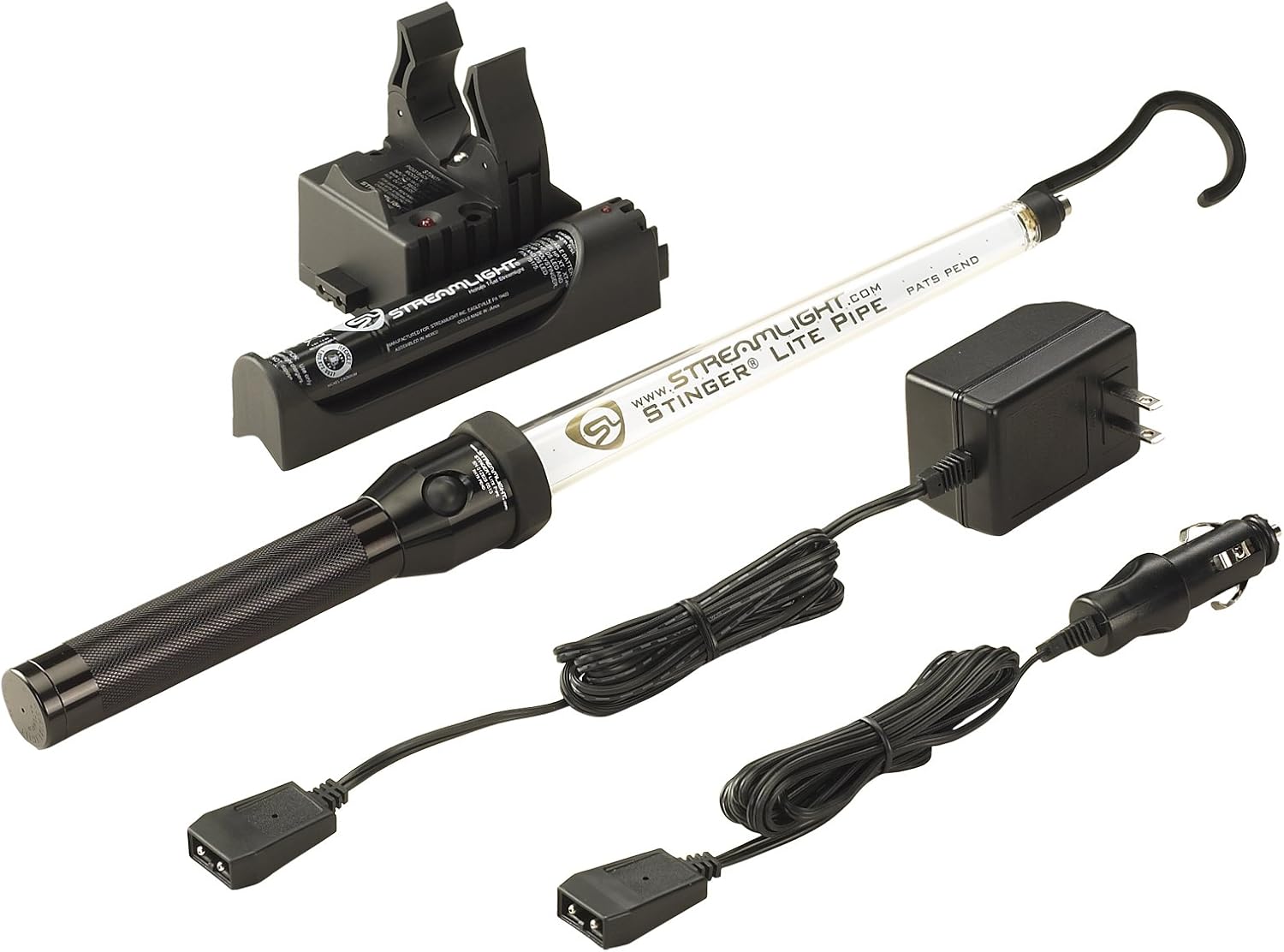 Best Cyber Deals 🔥 Streamlight 75654 Stinger Lite Pipe Rechargeable LED Work Light with 120-Volt AC/DC Piggyback Holder Charger - 220 Lumens Best Quality 🔥 Streamlight 75654 Stinger Lite Pipe Rechargeable LED Work Light with 120-Volt AC/DC Piggyback Holder Charger - 220 Lumens