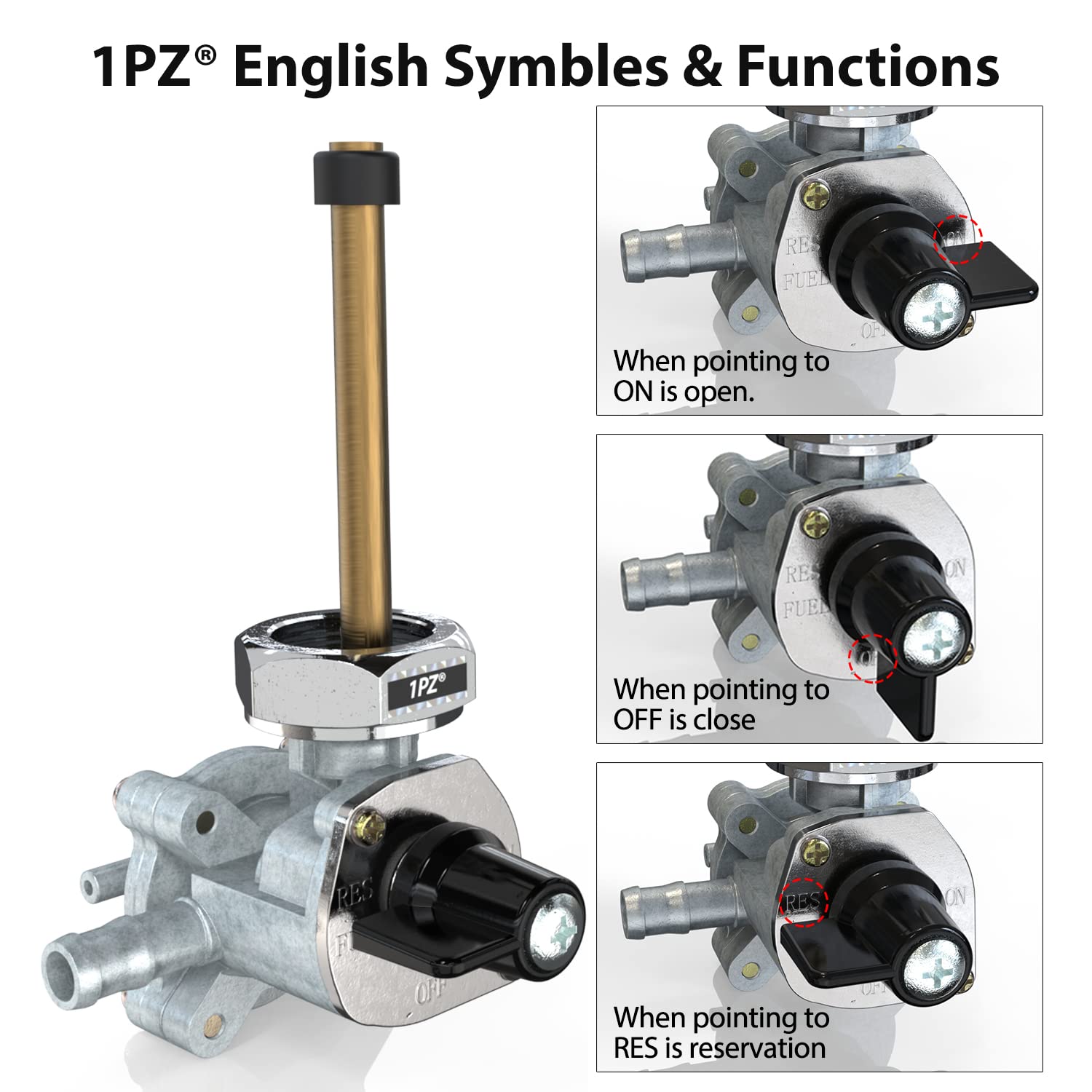 Amazon.com: 1PZ VT2-C03 Fuel Valve Petcock Switch Shut Off with Amazon.com: 1PZ VT2-C03 Fuel Valve Petcock Switch Shut Off with