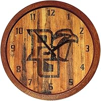 Vista 45 de The Fan-Brand NCAA Oklahoma Sooners: Faux Barrel Top Wall Clock Sports Team Bar Sign Décor - Home Man Cave, Party Decoration - Made On Demand