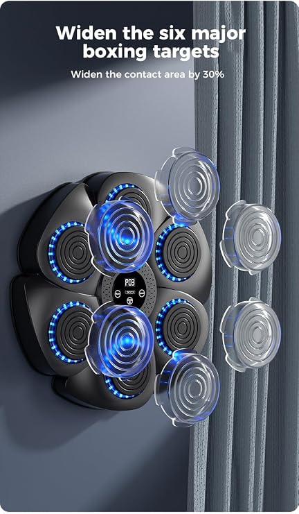 XO Simple is Beauty Boks Refleks Makinesi Müzikli – Ritim Uyumlu, 9 Kademeli Vuruş Modu, 18 Hız Ayarı, LED Sayım Ekranı, Gürültü ve Darbe Azaltıcı, 2000mAh, Yapışkanlı, SF-02, Siyah