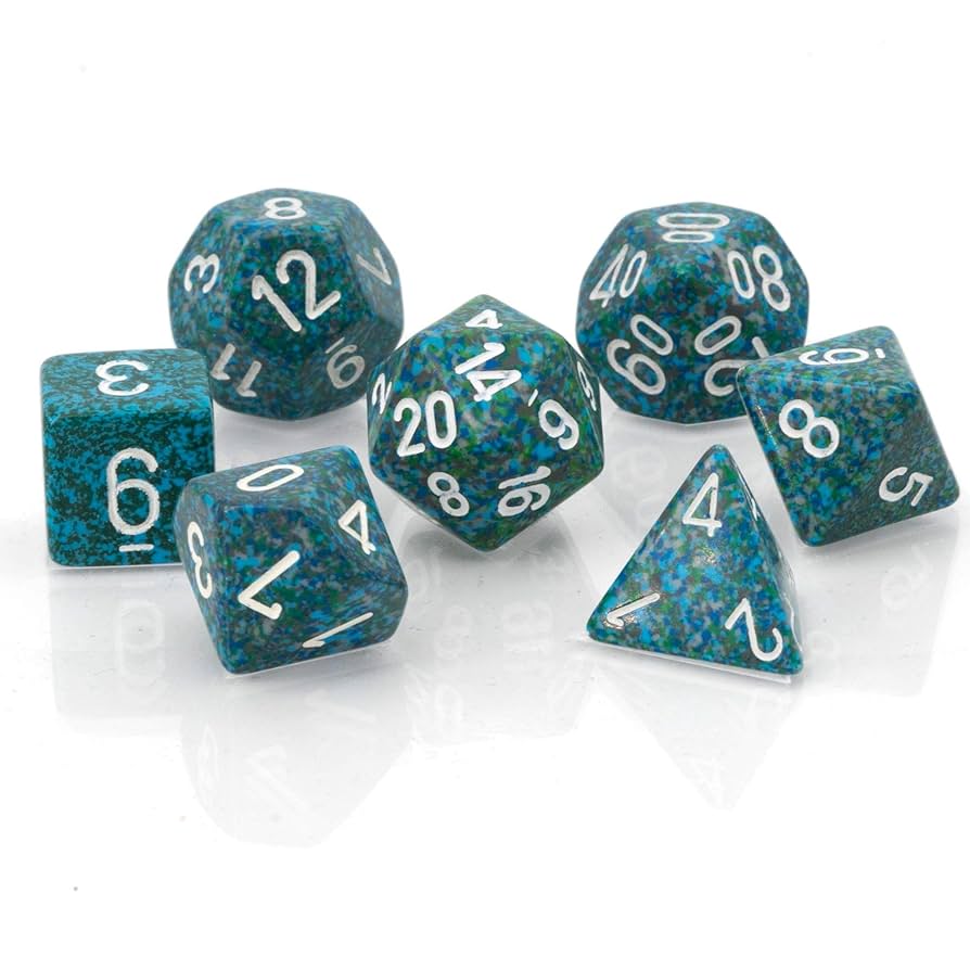 ブランデー ssx2673 Amazon.com: Chessex CHX25316 Dice-Speckled Sea Set : Toys