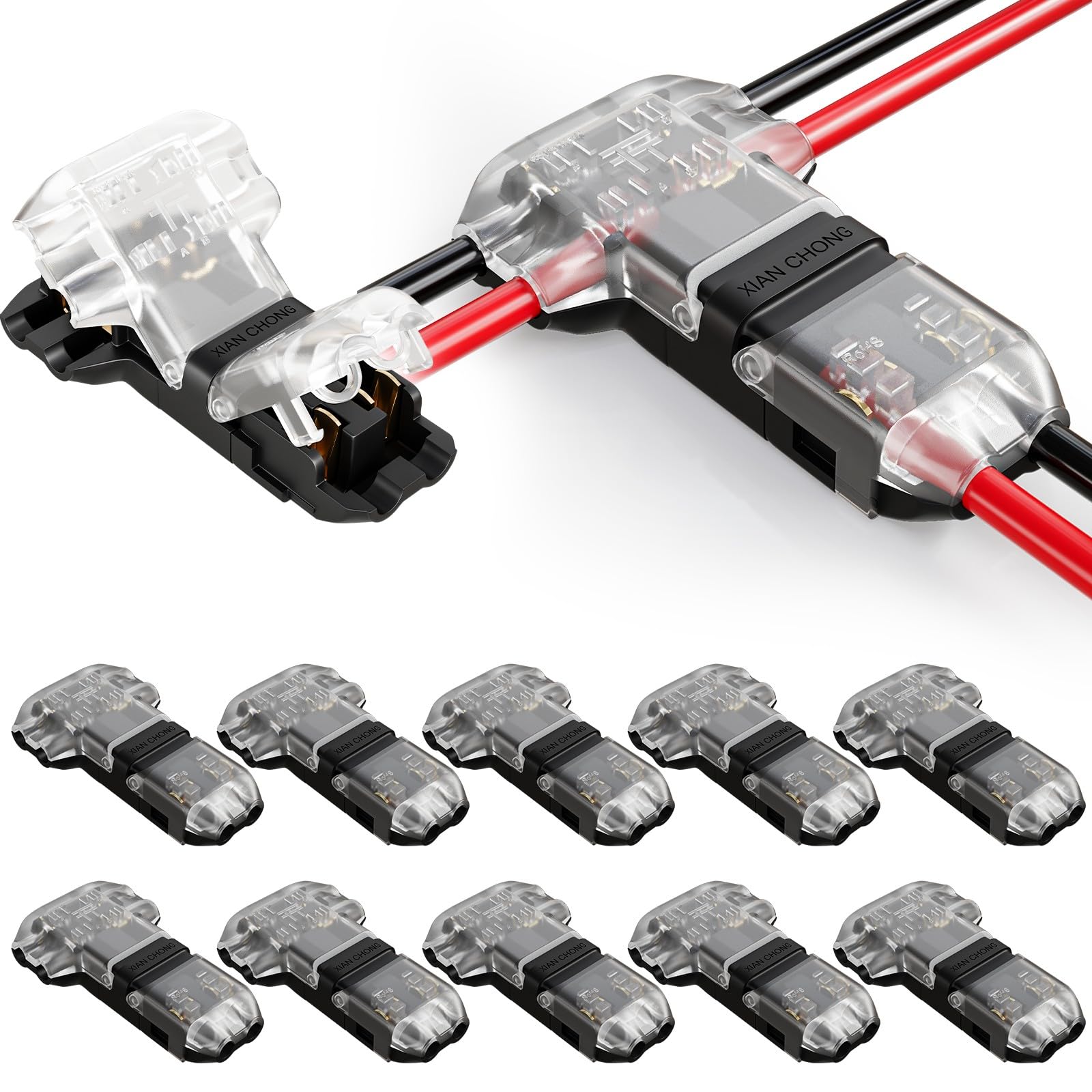 Snapklik T Tap Wire Splice Connectors For 16 20 AWG 3 Way 1 Pin snapklik-t-tap-wire-splice-connectors-for-16-20-awg-3-way-1-pin