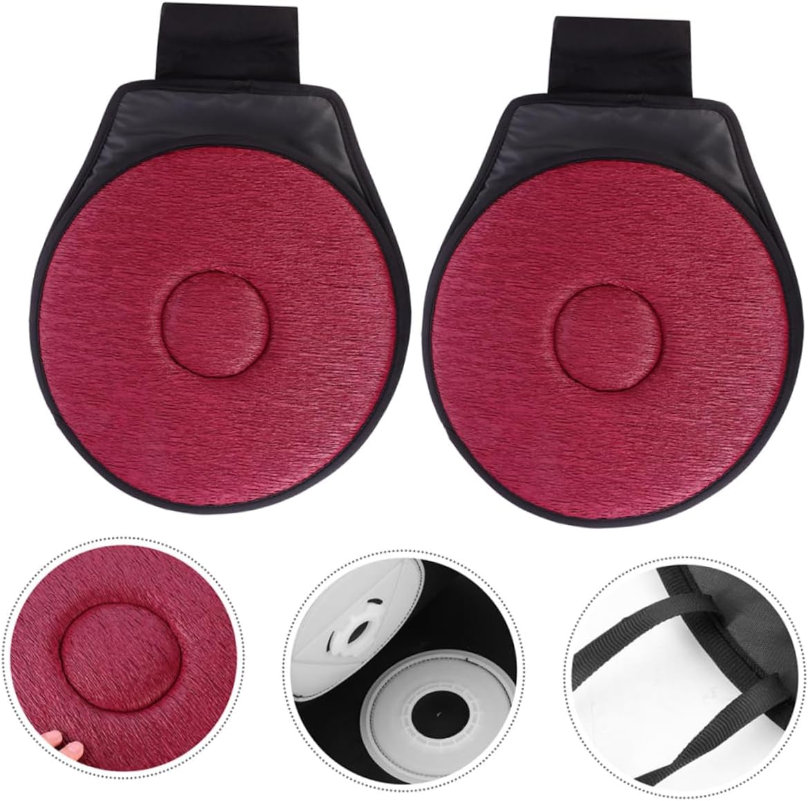 2pcs Rotating Car Seat Cushion Multi-Functional Swivel Seat Pad for Comfort and Support Non- Design for Drives and Office Use