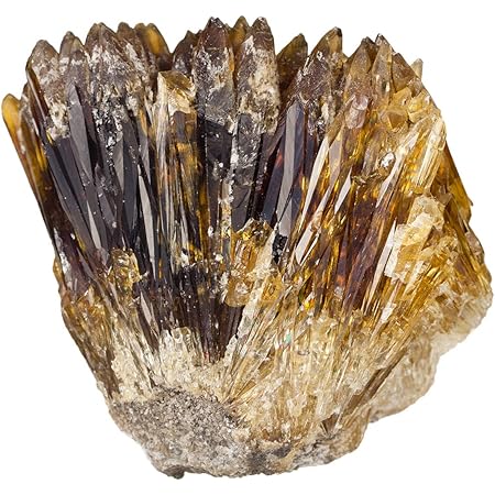 mookaitedecor Natural Raw Amber Calcite Crystal Cluster Geode Stone Mineral Specimen Gemstone for Reiki Healing Home Decoration(0.22-0.33 lb)