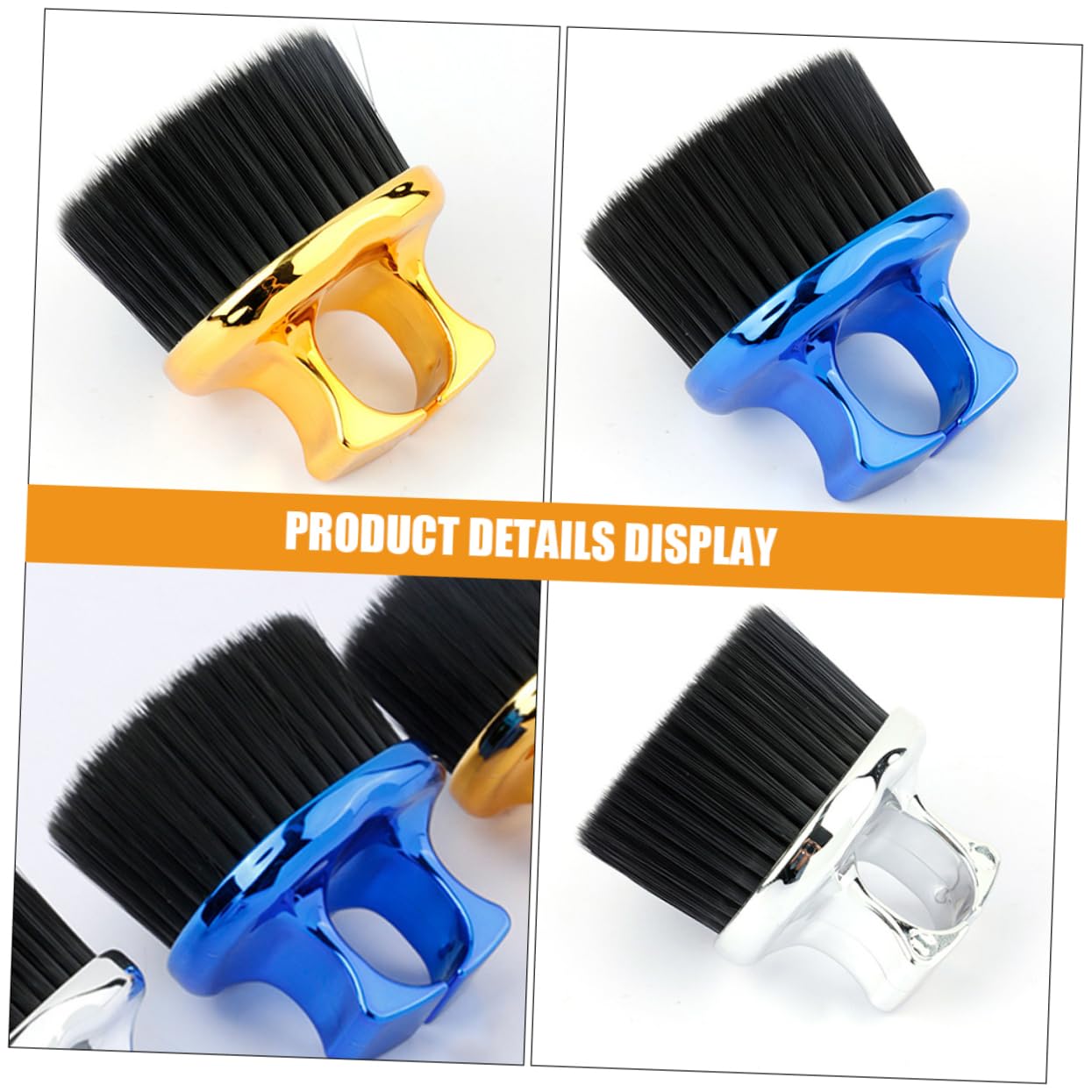3pcs Barber Brush Neck Haircut Tool Beard Styling Brush for Men Men's Grooming Kit for Clean Look