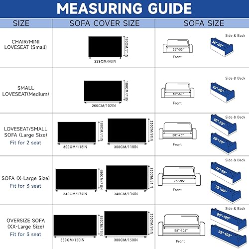 Vista 179 de VClife - Funda para sofá de 2 plazas o modular, de felpilla, antideslizante, lavable, apta para perros, protectora, caqui, 71 x 118 pulgadas 0 0