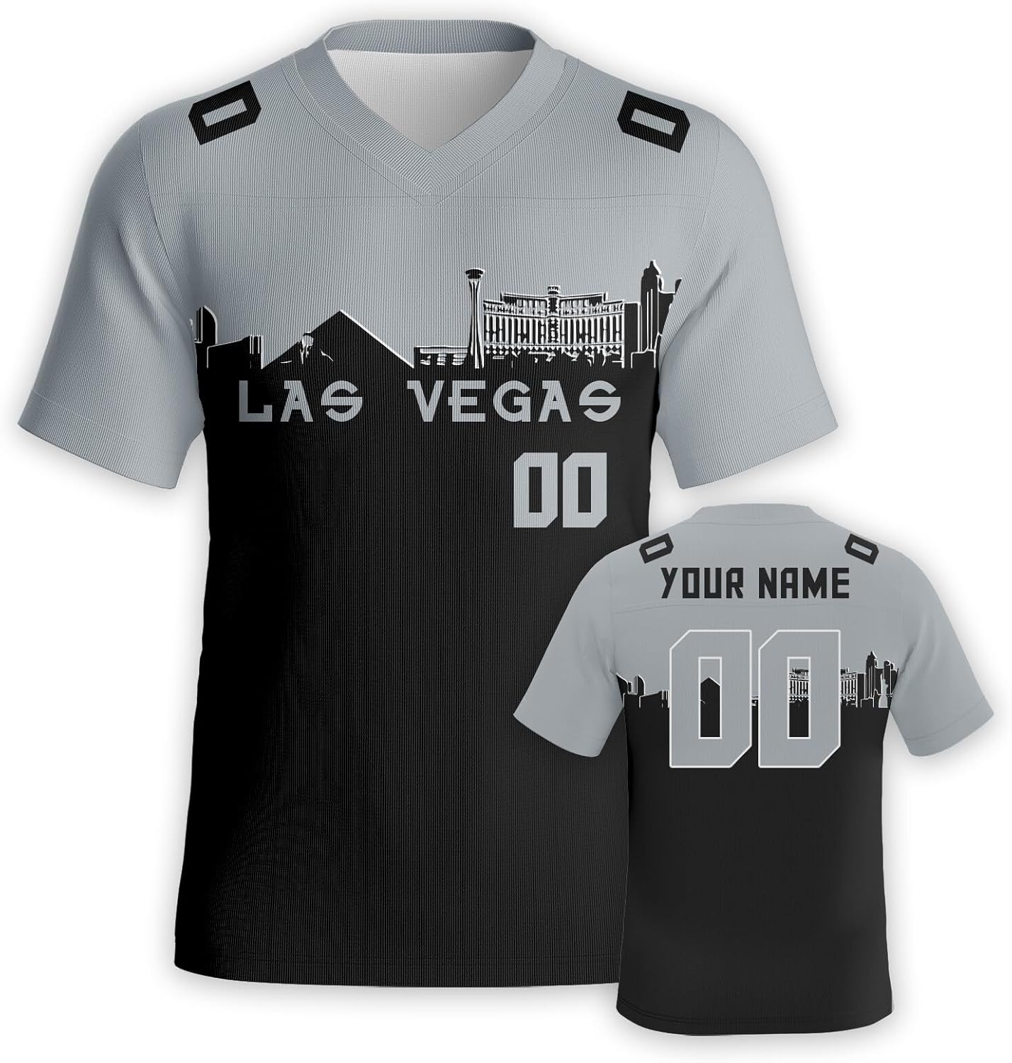 Custom Football Jersey Game Day Jersey City Silhouette