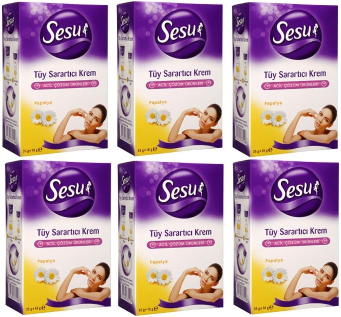 SESU Tüy Sarartıcı Krem 35gr+18gr X 6 P08477