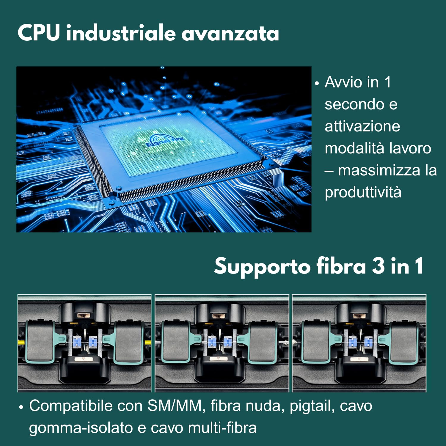 Nuovo Modello AI-6A+ Saldatrice per Fibra Ottica con OPM e VFL Integrati, Kit Giuntatrice Fibra Ottica Automatica a Allineamento del Nucleo con 6 Motori, 8s Fusione 18s Riscaldamento