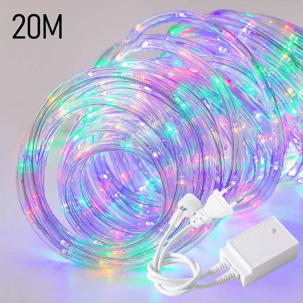 Guirlande lumineuse LED pour intérieur et extérieur, étanche, éclairage décoratif pour jardin, terrasse, fête, 15 m
