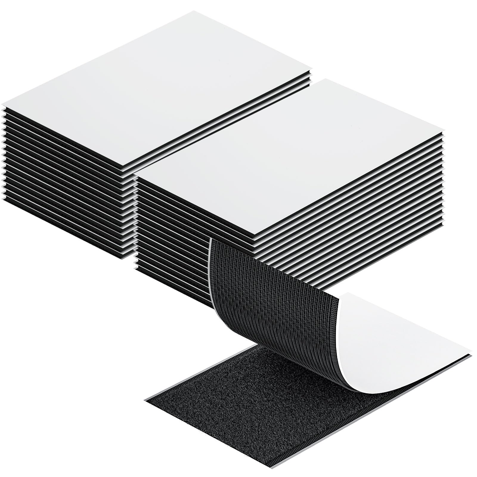 Velcro Autocollant Double Face Uniclife - 30 Bandes 5x10cm | Forte Adhérence Pour Bricolage Et Maison