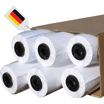 Cabro 513914   50 High quality Brilliant Colours 6 Rolls 90 g/m  914 mm x 50 m Plotter Paper Precise Lines