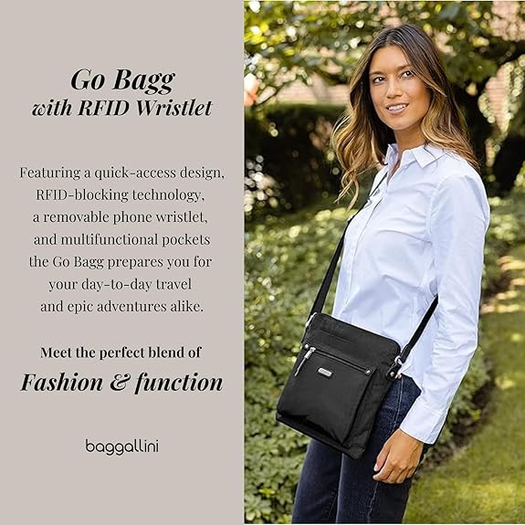 Baggallini Go Bagg with RFID Phone Wristlet
