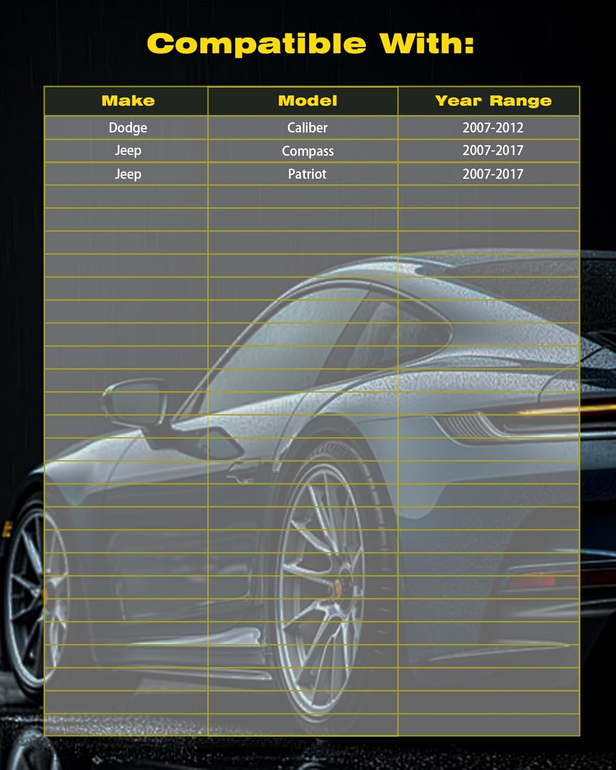6Pcs Inner Outer Tie Rod End Kit for Jeep Compass 2007-2017,Front Tie Rod End for Patriot 2007-2017,Front Sway Bar Link for Dodge Caliber 2007-2012|K80258 ES800408 EV80645