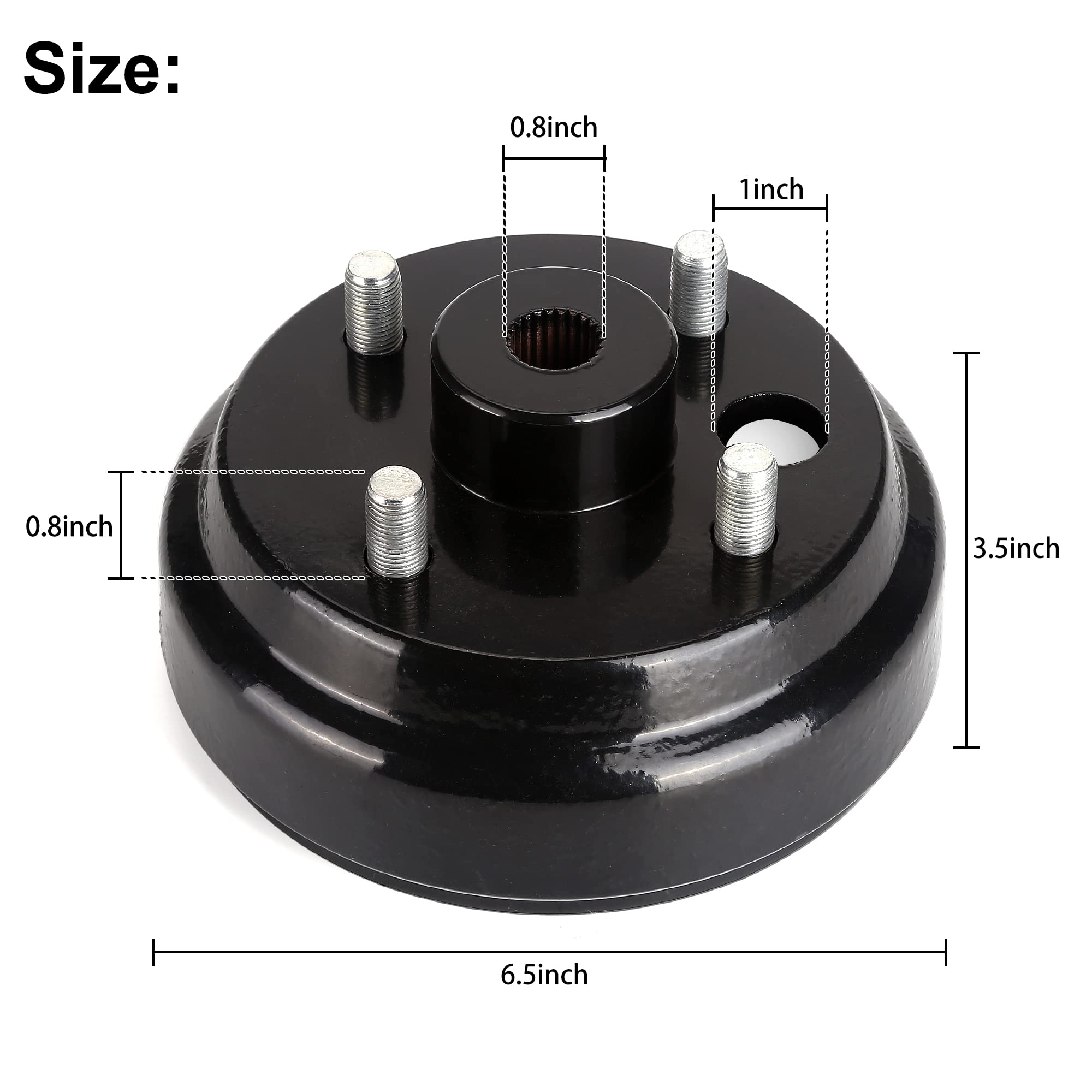 10L0L 19186G1P - Ensemble tambour de frein/moyeu (électrique) pour chariot de golf EZGO PDS&TXT