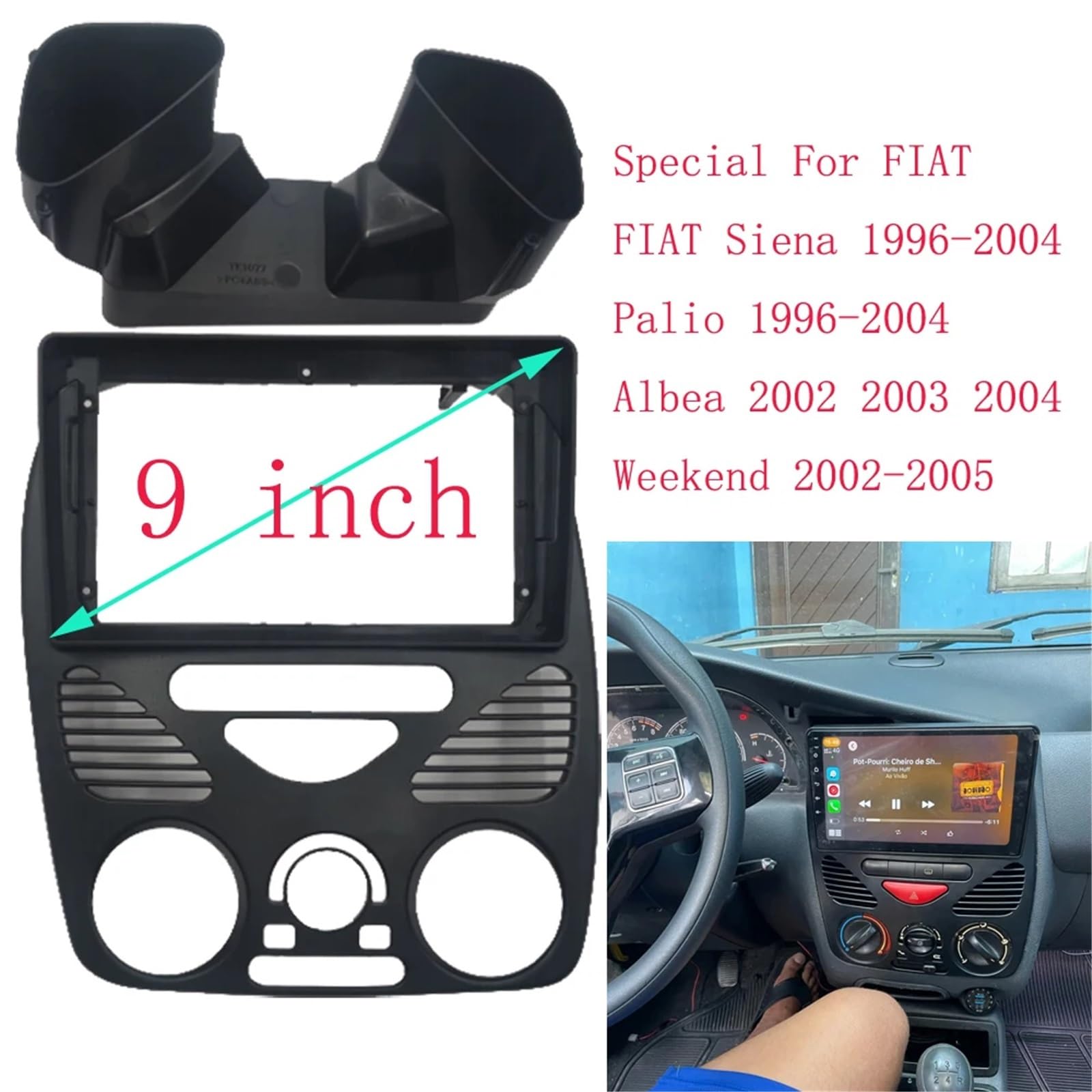 zaślepki radia Dla Fiat Siena Palio 1996-2004
