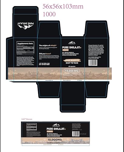 Miniatura 9 de Pure Shilajit Cápsulas, píldoras orgánicas de máxima potencia con minerales traza para energía y apoyo inmunológico, para hombres y mujeres,