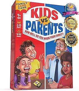 Kids VS Parents – A Hilarious Family Game with Conversation Starters & Fun Challenges