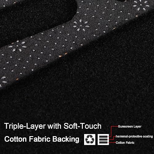 Miniatura 5 de LLKUANG Tapete de poliéster compatible con Toyota FJ Cruiser 2007-2021, cubierta de tablero de automóvil, almohadilla para parasol, accesorios