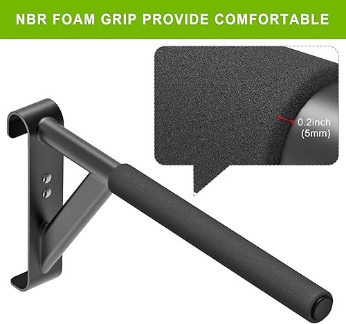 Miniatura 5 de Swedish Stall Bars 2"x2" with 1" Holes, Wall Mounted Wood Gym Ladder for Suspension Training, Home Gym, Calisthenics, Physical Therapy, School &