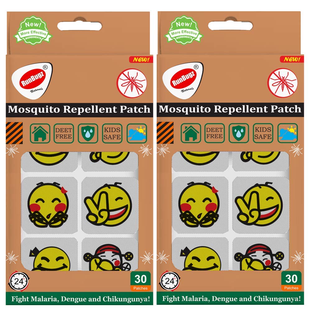 Runbugz Mosquito Repellent Patches For Babies, Printed Smiley (30 Patches, Multicolor, Pack Of 2)-picture-13