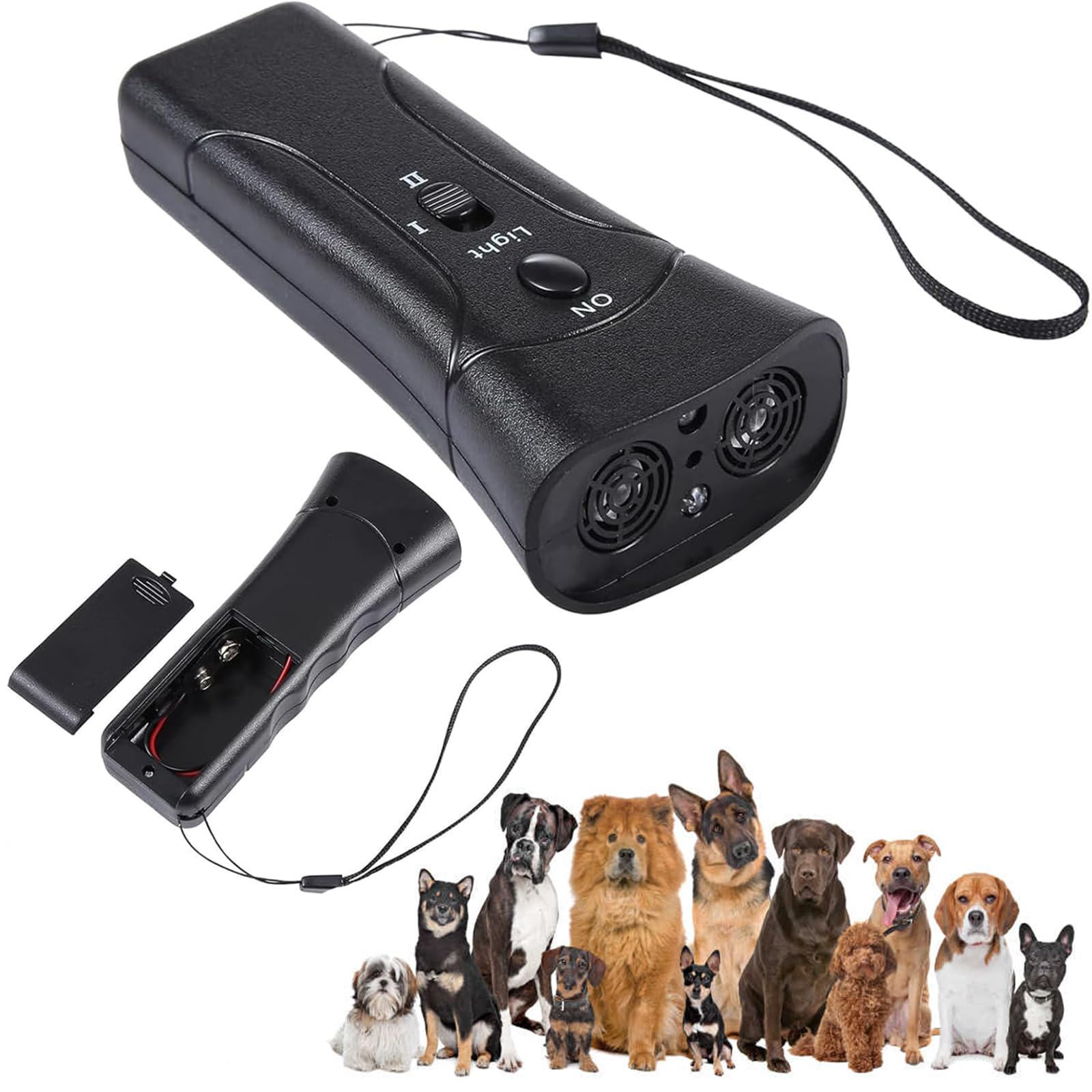 Dog Barking Control Devices,Anti Barking Device,Ultrasonic Dog Barking Control Devices & Training Tool,3 in 1 Bark Control Tool,Correct Poor Behavior, Indoor &Outdoor-image-2