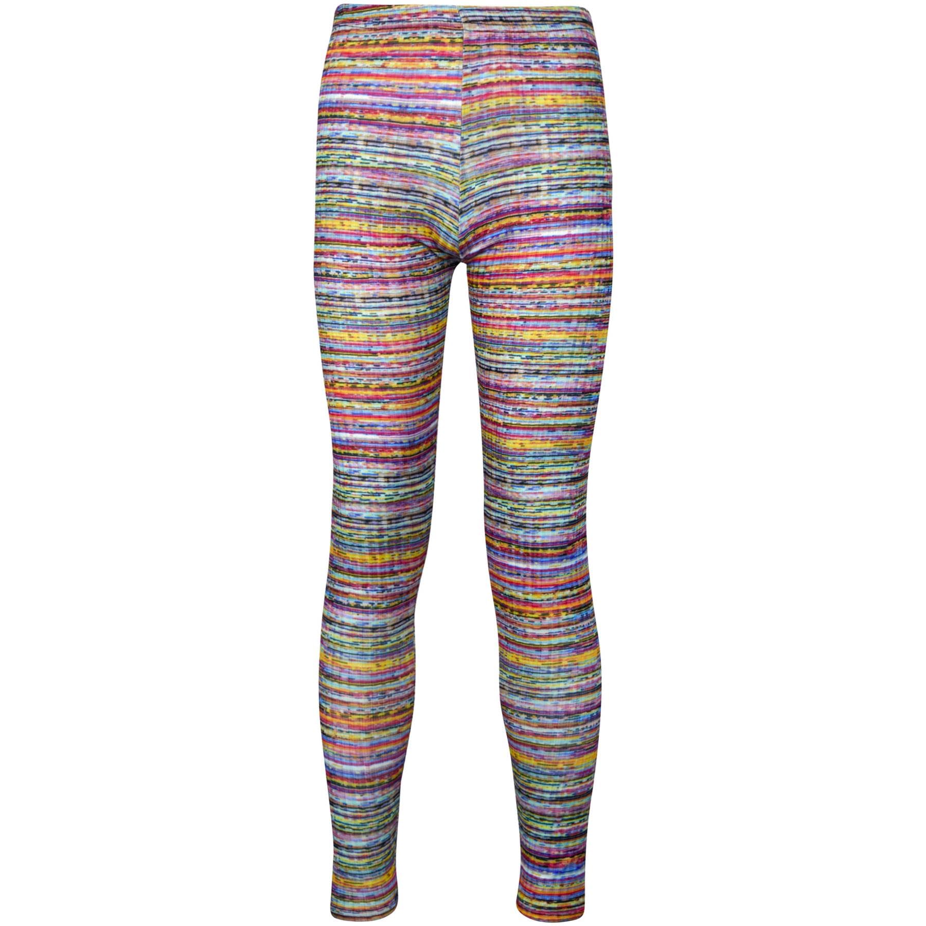Kids Girls Legging Summer Trendy Fashion Stretchy - Tie Dye 257 Legging Rainbow 13