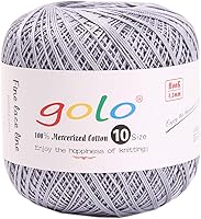 Vista 32 de golo 24 bolas hilo de ganchillo tamaño 10 hilo para tejer a mano hilo de ganchillo 10-24-1