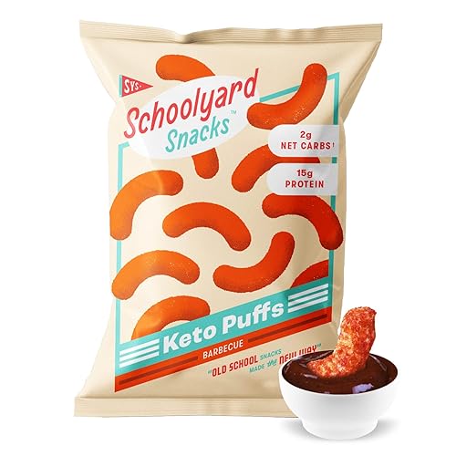 Schoolyard Snacks - Chips Keto, bajos en carbohidratos, bajos en azúcar - Bocadillos de proteínas saludables, sin gluten - 0.53oz de proteína, bajos