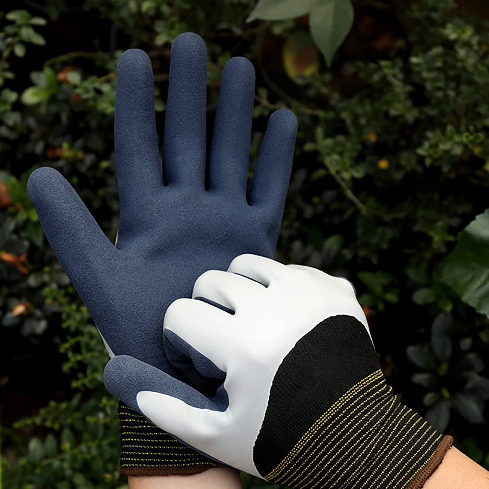 6 Paare wasserdichte rutschfest Gartenhandschuhe Mehrzweck Arbeitshandschuhe Handschuhe Bauhandschuhe Freien Arbeiten für Herren und Damen