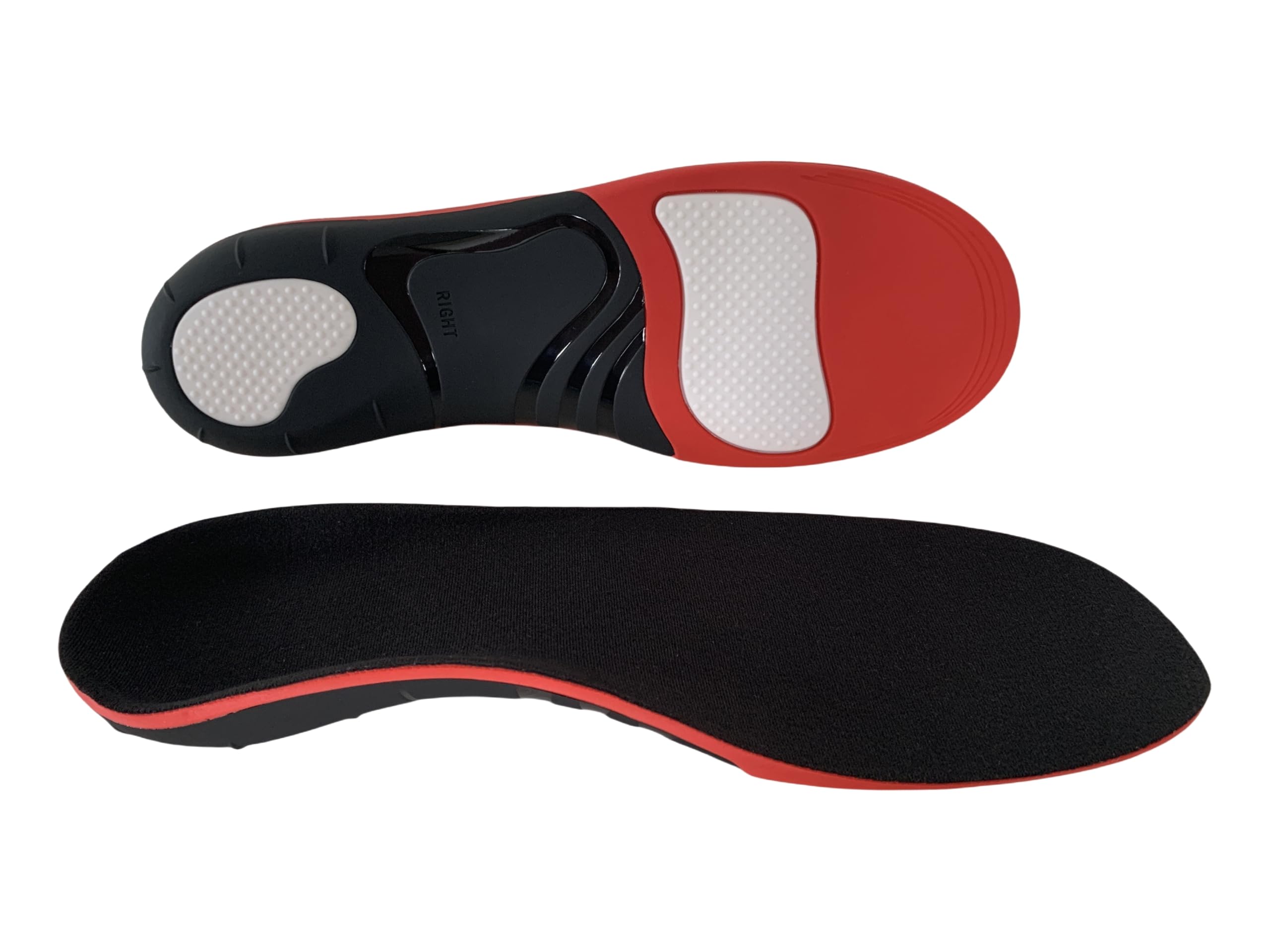 Premium Arch Support Insoles for Men and Women - Orthotic Shoe Inserts with Enhanced Comfort, Firm Arch Support, and Cushioned Heel for Long-Term Wear (Black, S(Men 6.5-8.5/Women 7.5-9.5))
