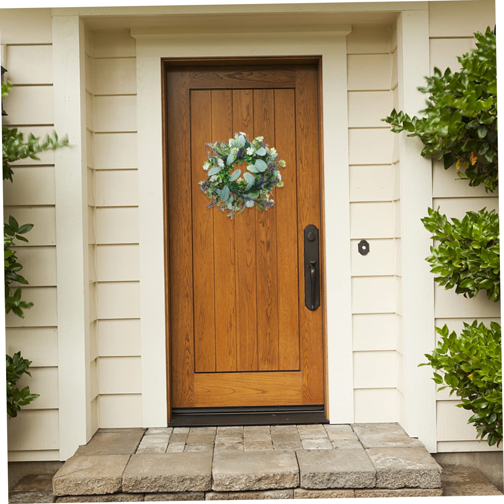 Alipis 2piezas Guirnalda Eucalipto Artificial para Puerta Decoración Primaveral Colgante Simuladas Adorno para Hogar y Eventos